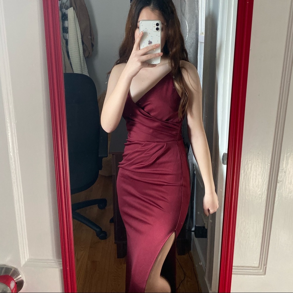 Showpo maroon formal dress